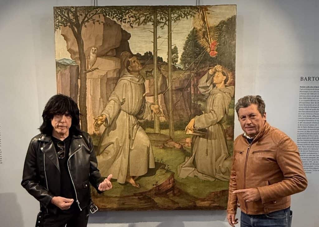 Marky Ramone in visita ai tesori rinascimentali della provincia