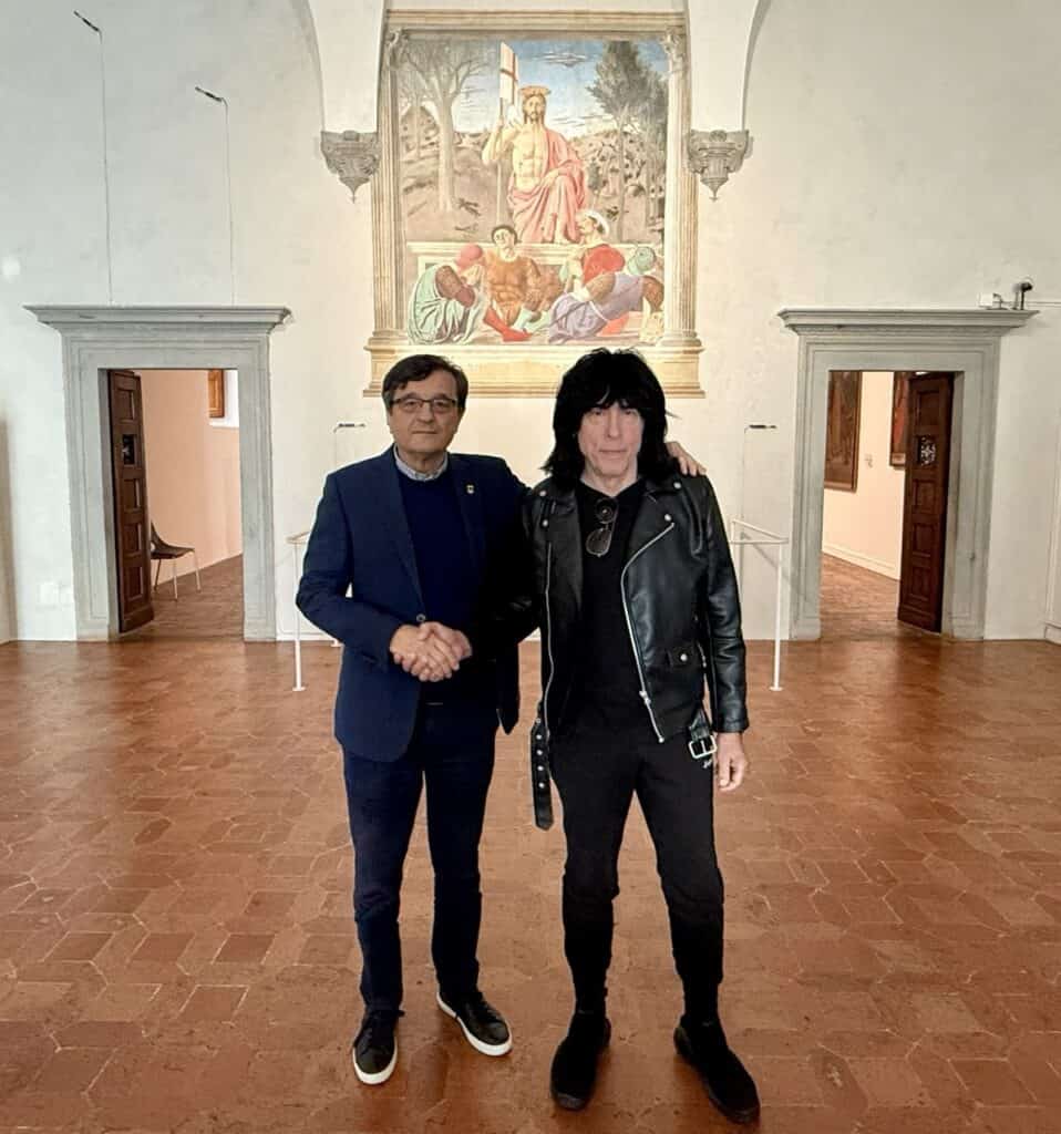 Marky Ramone in visita ai tesori rinascimentali della provincia