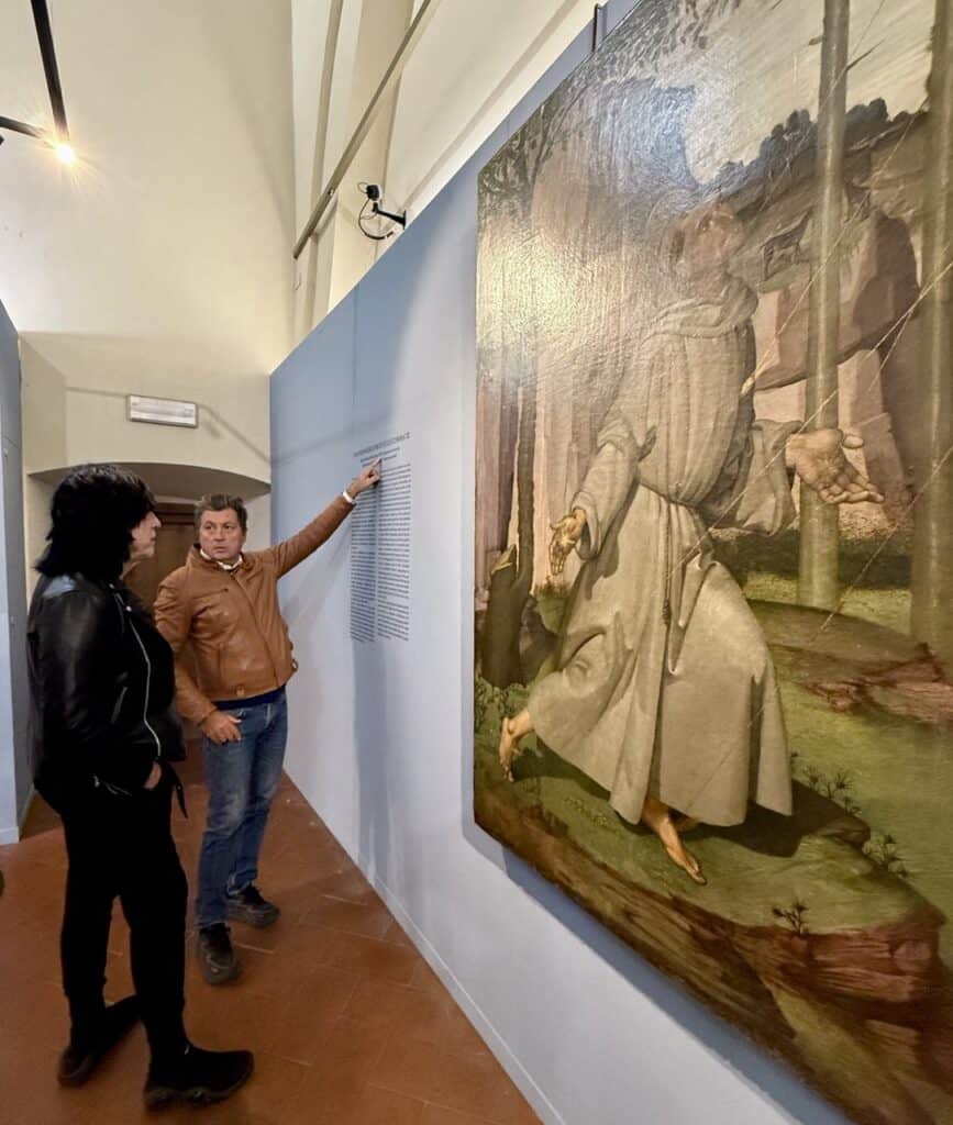 Marky Ramone in visita ai tesori rinascimentali della provincia