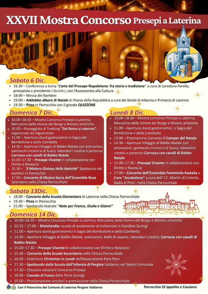 A Laterina il concorso dei presepi porta il Natale nelle RSA