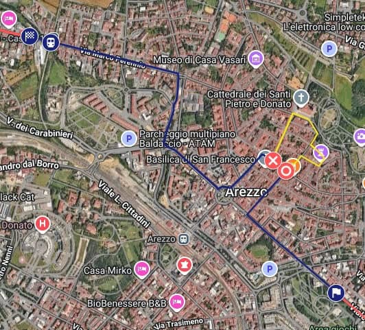 Fiamma Olimpica ad Arezzo