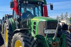 Presidio degli agricoltori nei pressi del casello di Bettolle in Valdichiana Arezzo