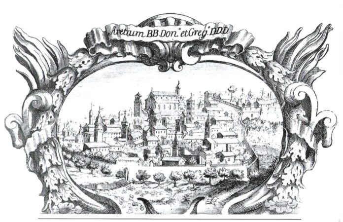 Veduta di Arezzo-società storica