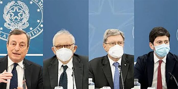 Draghi, Speranza e Bianchi