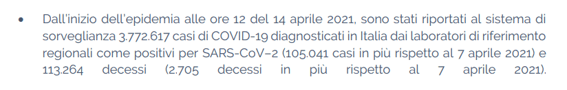 Servizio sorveglianza casi covid