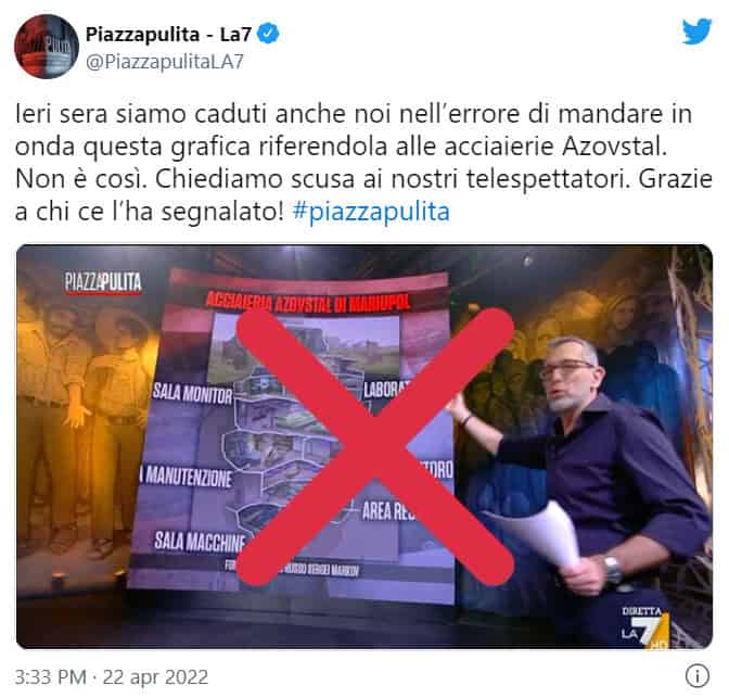 Corrado Formigli chiede scusa ai telespettatori