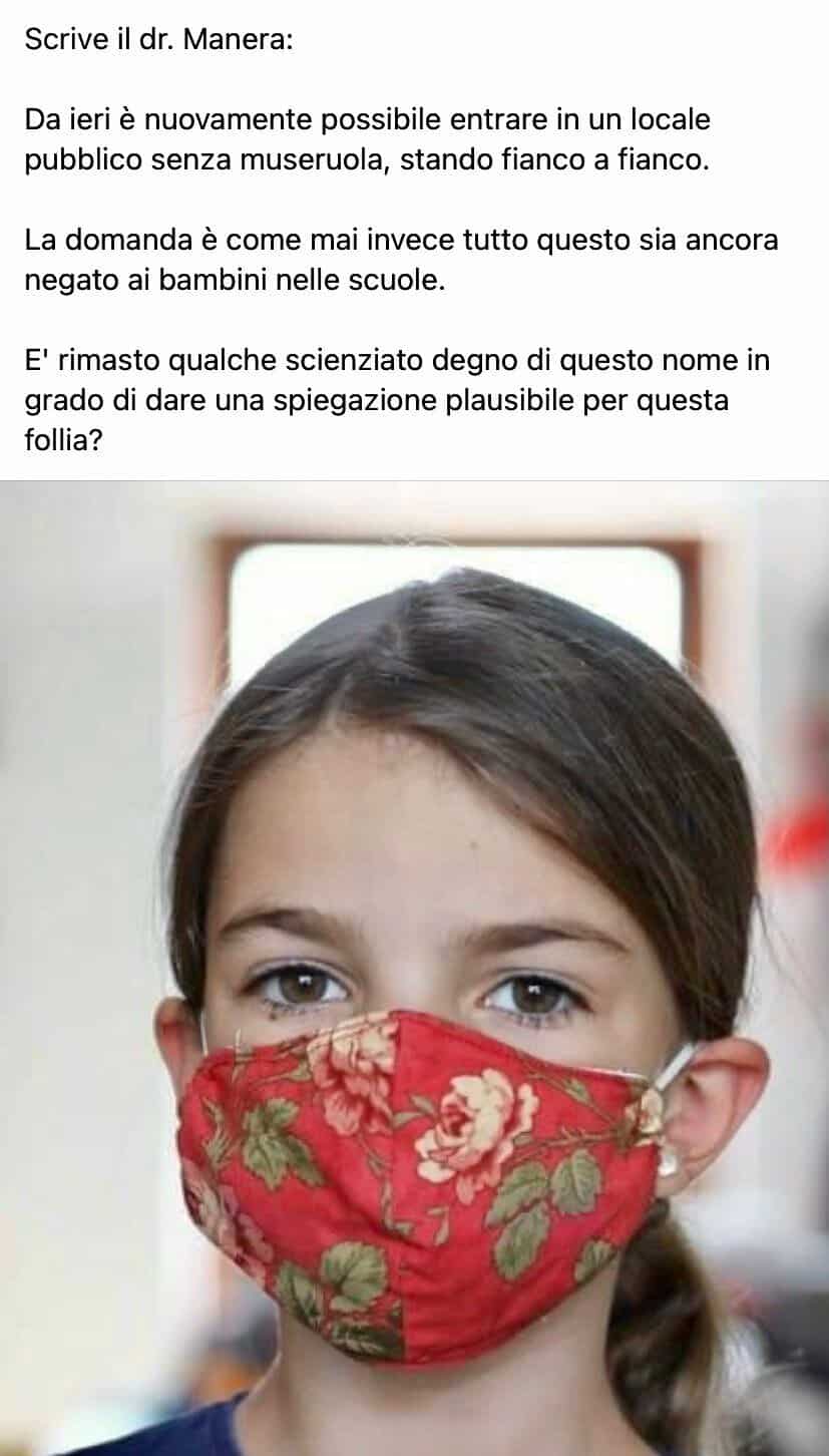 Dr Manara - Bambino con mascherina