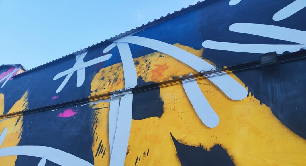 Murales in piazza del Popolo Arezzo
