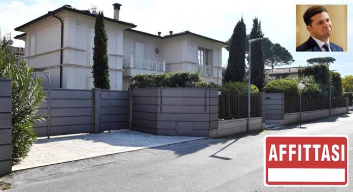 Il Presidente ucraino Zelensky affitta la villa di Forte dei Marmi ai RUSSI