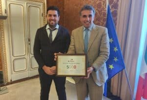 Il presidente Matteo Galli e il segretario Domenico Alberti
