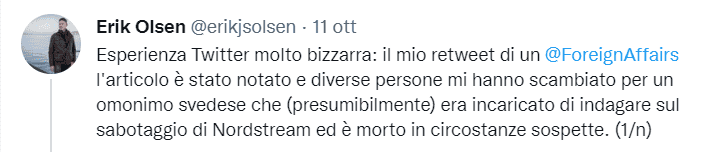 vicedirettore della Procura svedese, Erik Olsen