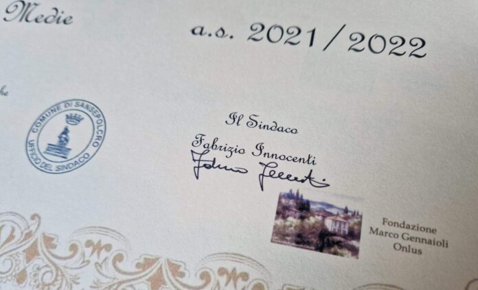 firma attestati premio