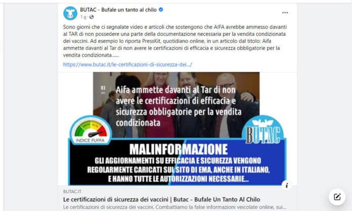 Butac bufale un tanto al Kilo