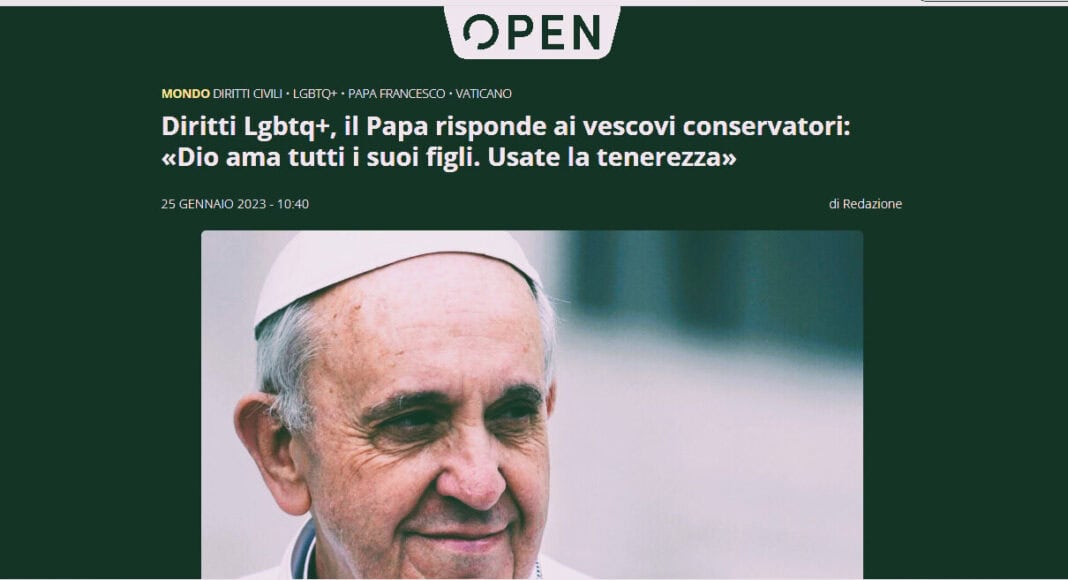 Sull'omosessualità Bergoglio non ha 
