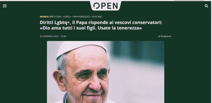 Sull'omosessualità Bergoglio non ha 