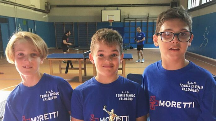 Tennistavolo Valdarno giovani 2023