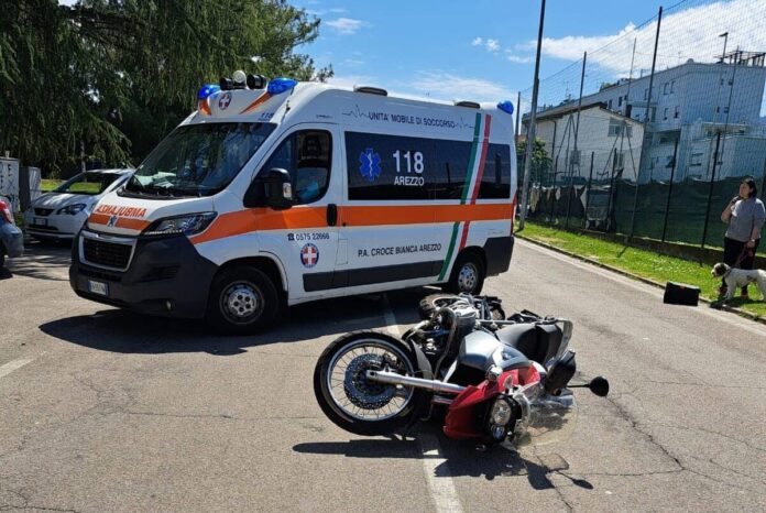 Incidente viale Dante Arezzo aprile 2023