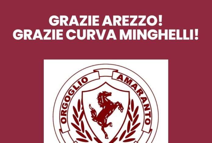Orgoglio amaranto Arezzo serie C