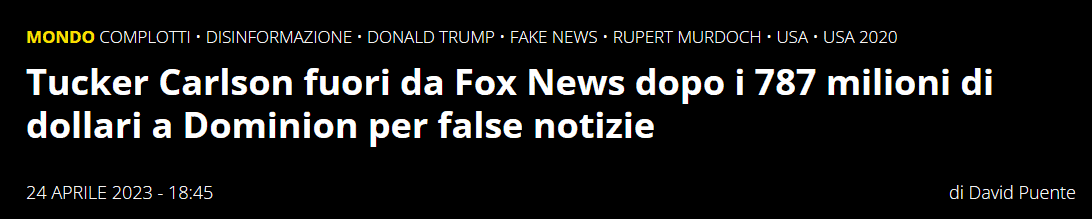 L'ultimo monologo di Tucker Carlson