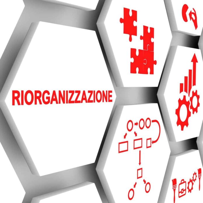 RESTRUCTURING concept cell background 3d illustration