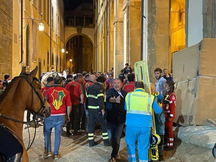 Prova generale giugno 2023 caduta Vannozzi