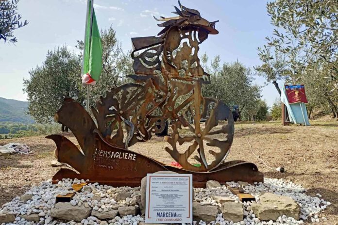 Marcenando - Monumento Il bersagliere in bicicletta (1)