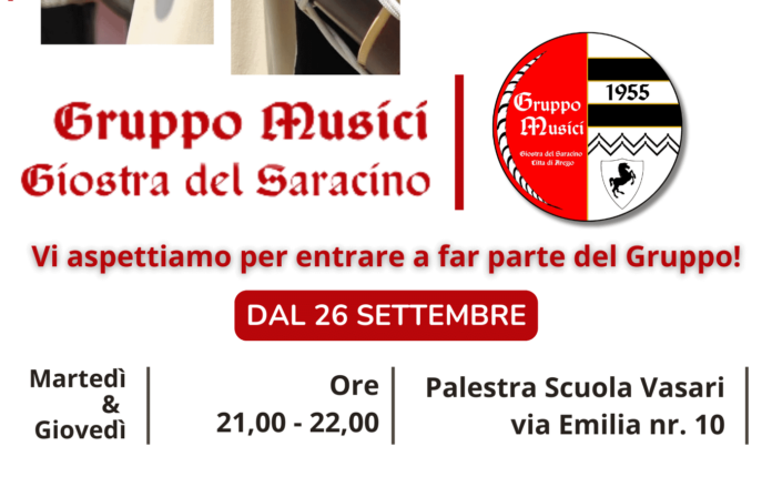 VOLANTINO INIZIO PROVE MUSICI 2023