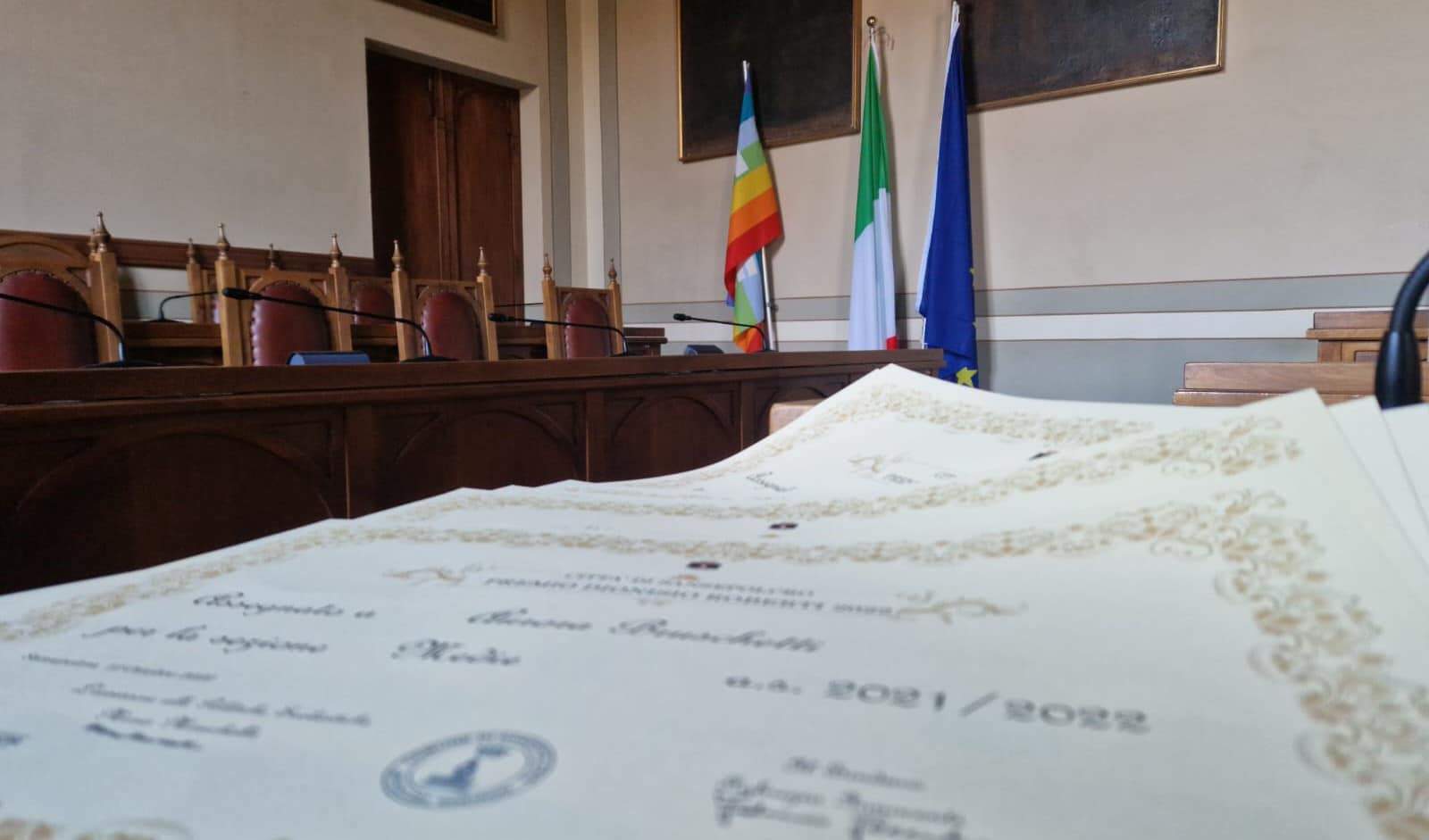 Attestati premio Dionisio