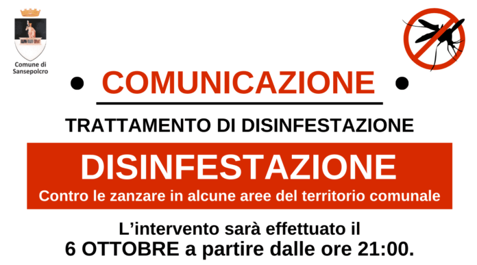 DISINFESTAZIONE sansepolcro