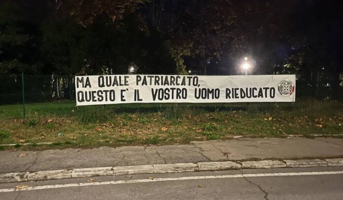 Giulia Cecchettin Casapuond striscione