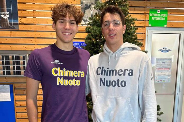Chimera Nuoto - Gabriele Gambini e Gabriele Mealli, Campionati Italiani Assoluti (1)