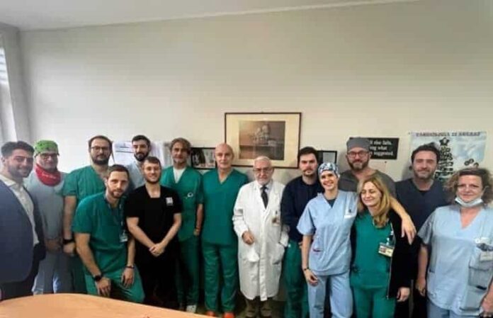 foto equipe sostituzione valvolare aortica