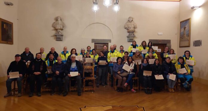 Attestato merito Anghiari volontariato
