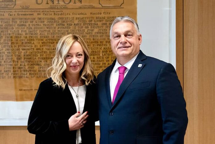 Giorgia Meloni - Orban