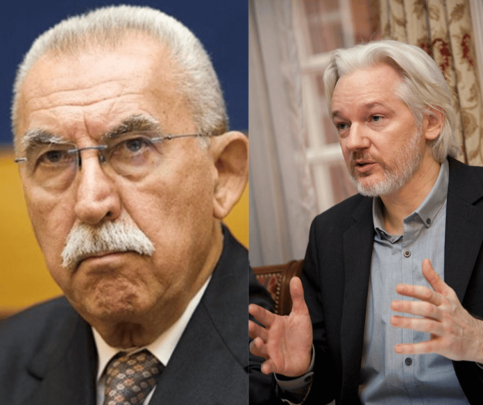 Giulietto Chiesa e Julian Assange