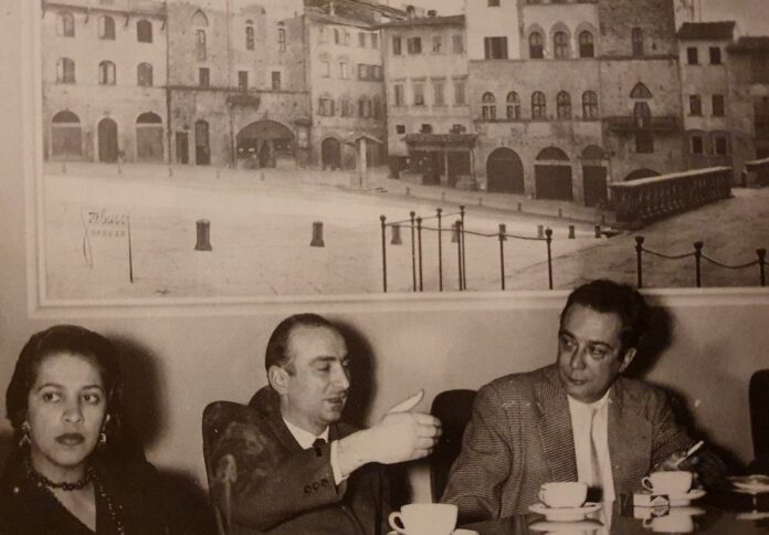 foto 4 - Clarisa Silva e Abel Vallmitjana. Al centro Dario Tenti, fondatore della Galleria Comunale d'Arte Contemporanea