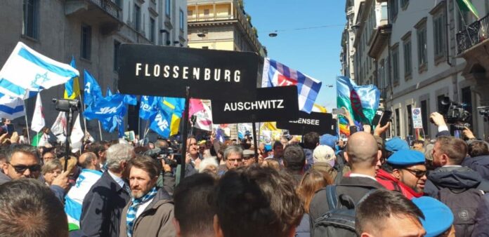 25-aprile-Milano-corteo-Palestina-Israele_brigata-ebraica-11-1024×497