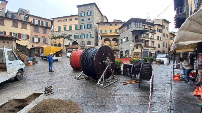 Cortona centro cantiere enel