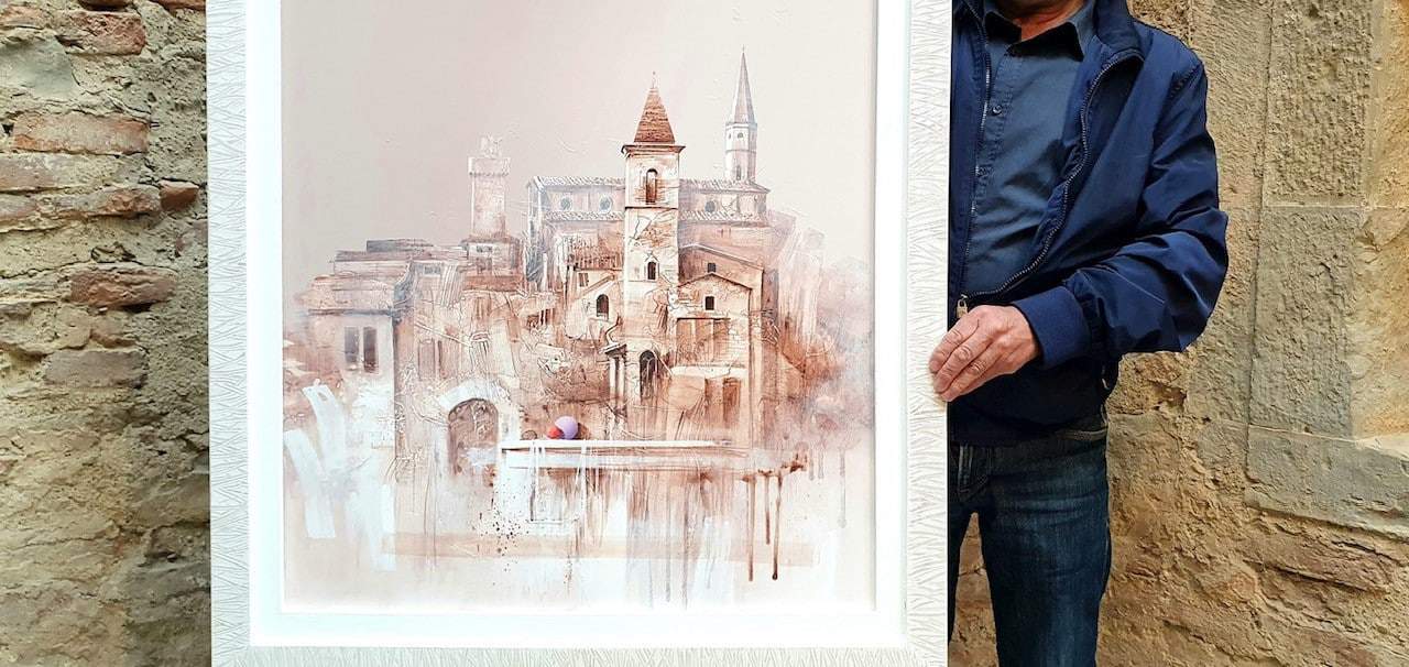 foto 1 orizzontale - Antonio Mazziale, vincitore dell'estemporanea in Fortezza