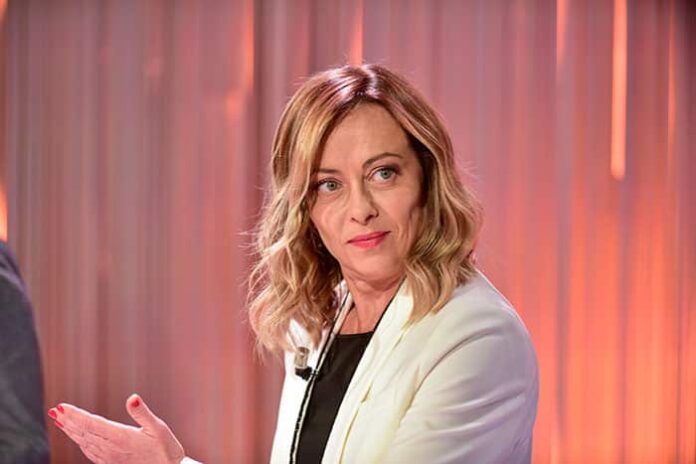 GIORGIA MELONI OSPITE A CINQUE MINUTI