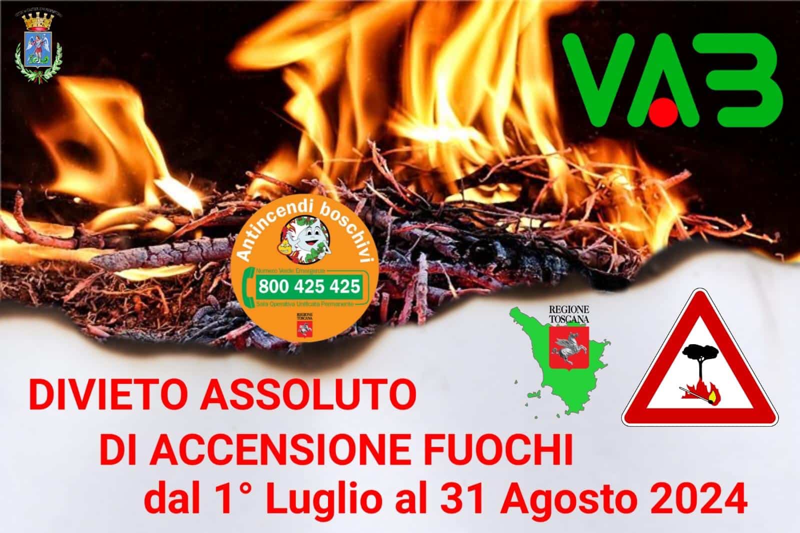 Divieto abbruciamento 2024