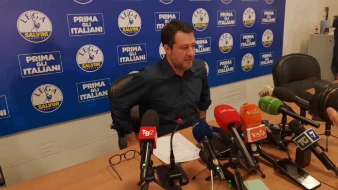 Matteo Salvini - foto Agenzia DIRE - www.dire.it