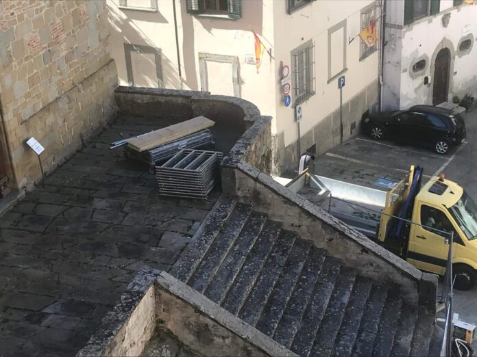 foto allestimento cantiere