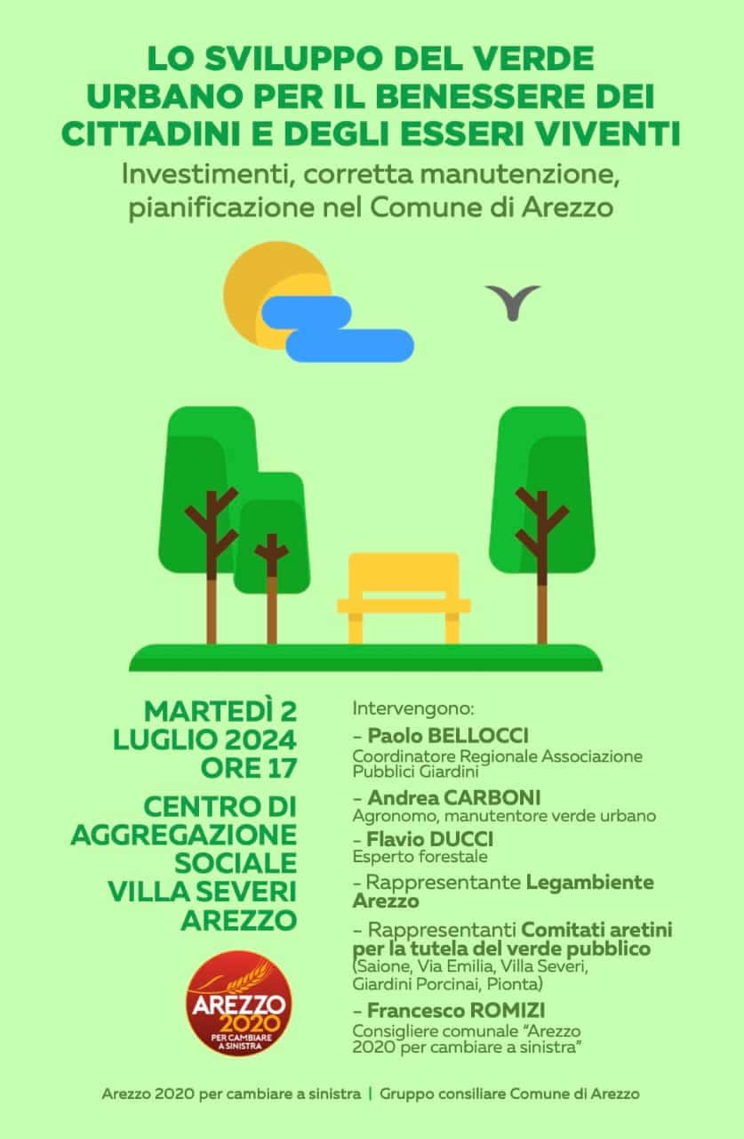 Ambiente e verde urbano Arezzo 2020 Ambiente e verde urbano Arezzo 2020