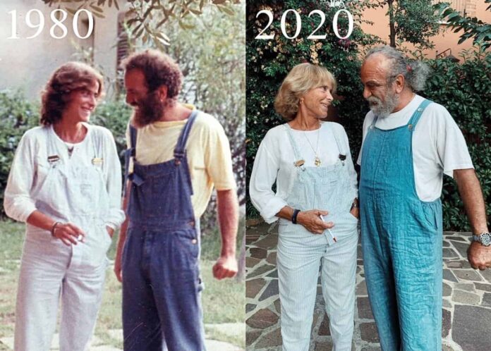 Giobbe Covatta e Paola Catella