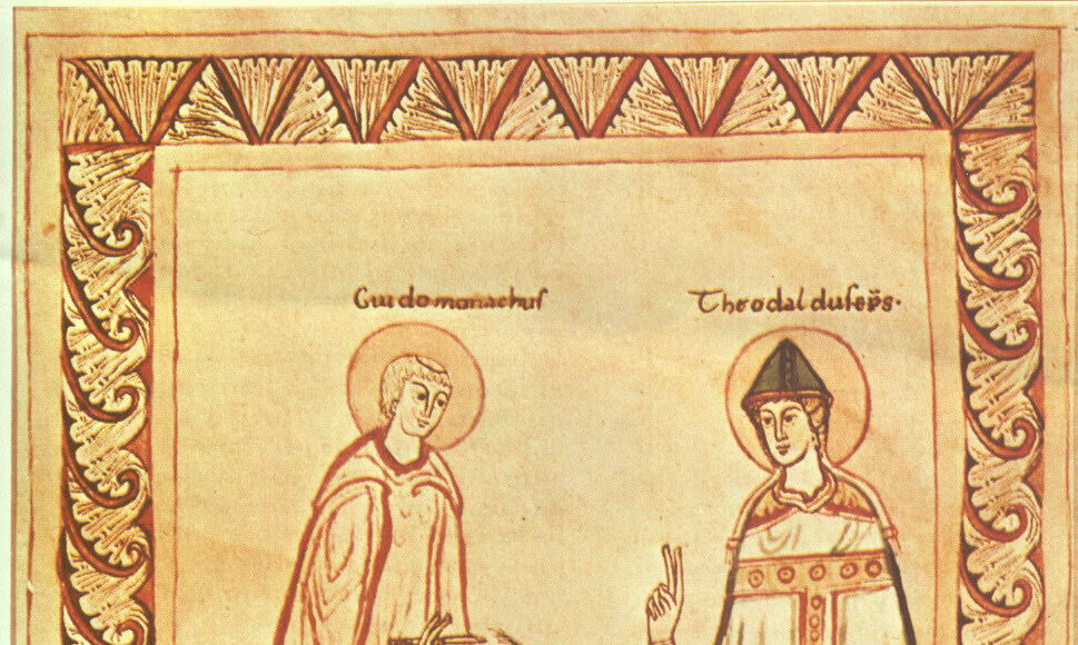 Guido d'Arezzo con il vescovo Teodaldo