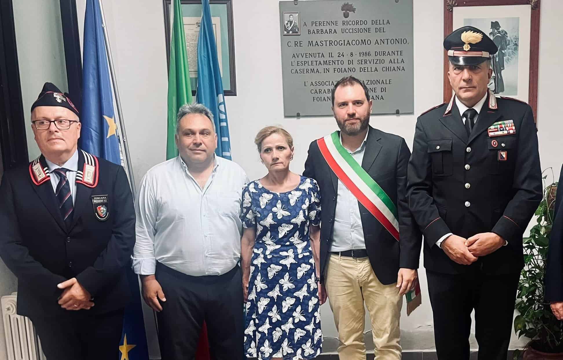 Foiano della Chiana ricordo carabiniere Mastrogiacomo