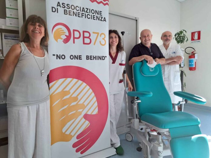 poltrona per i prelievi