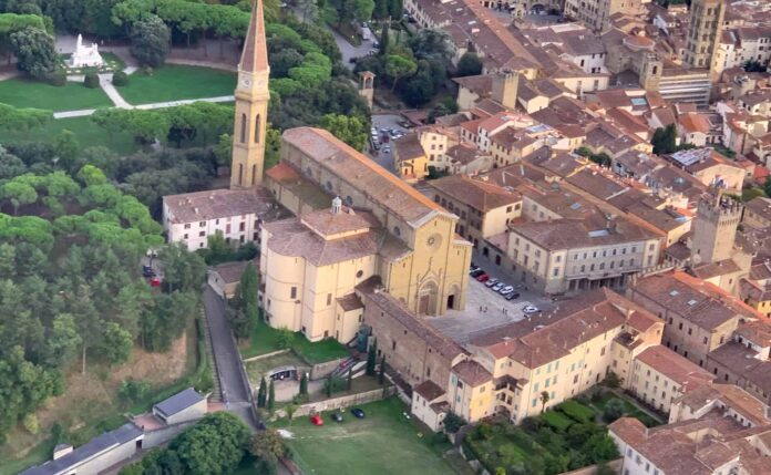 Arezzo duomo dall'alto