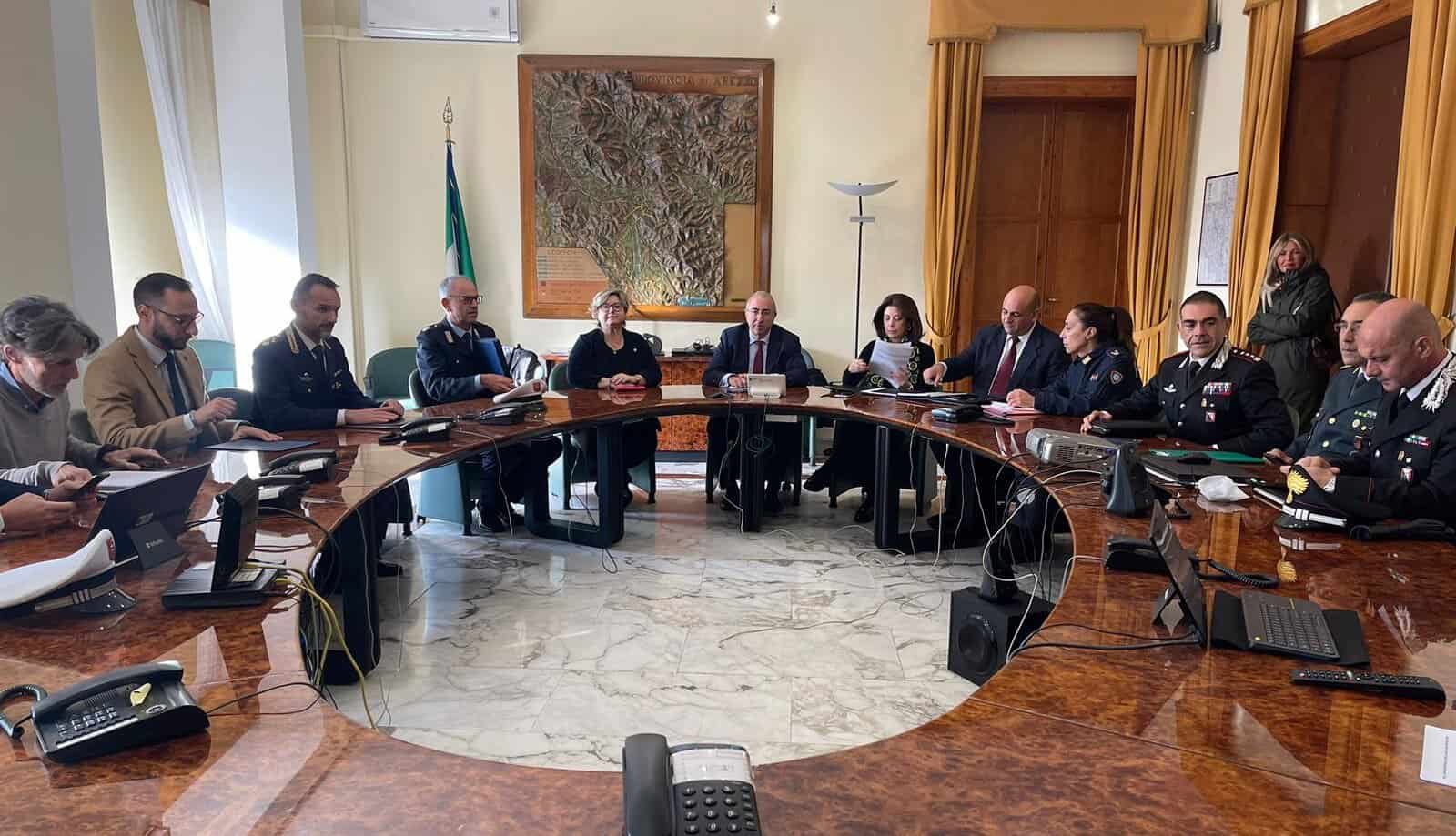Comitato provinciale per l’ordine e la sicurezza pubblica presieduto dal Prefetto dott. Clemente Di Nuzzo